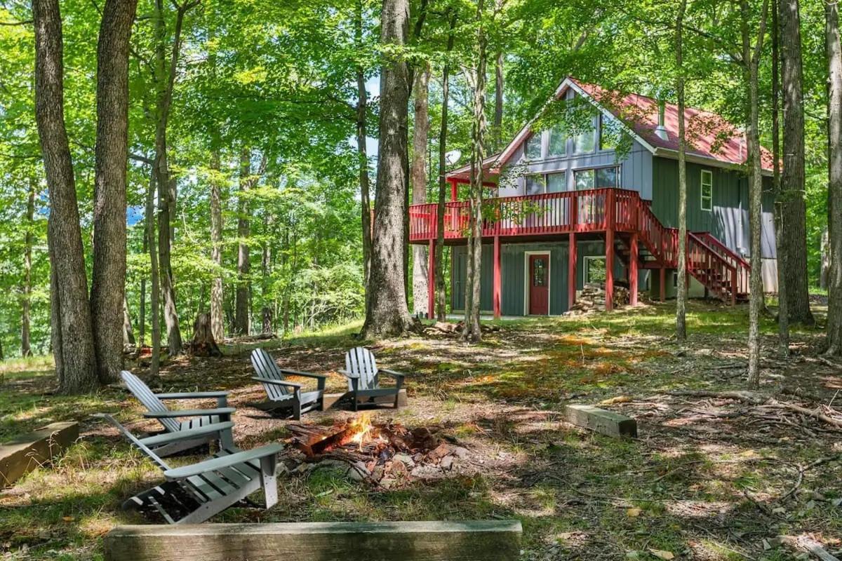 Hot Tub, Large Deck, Wifi, Fire Pit At Chalet Cabin Morton Grove Extérieur photo